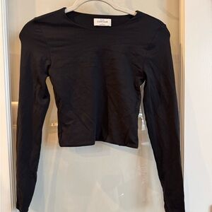 Aritzia Black Long Sleeve Tee